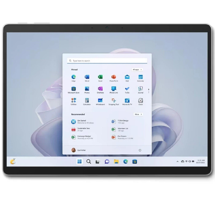 لپتاپ سرفیس پرو 9 Surface Pro 9 Core i5-1235U /16/256/Intel Iris XE/13in