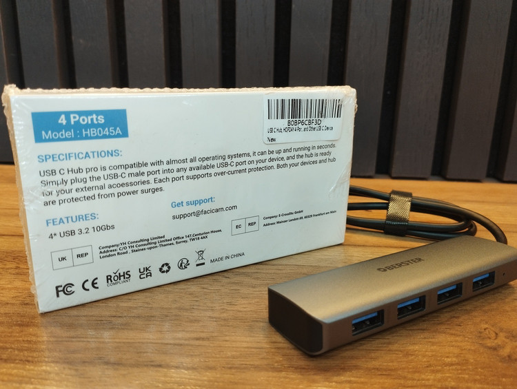 هاب 4 پورت فلزی USB 3.2 Type A