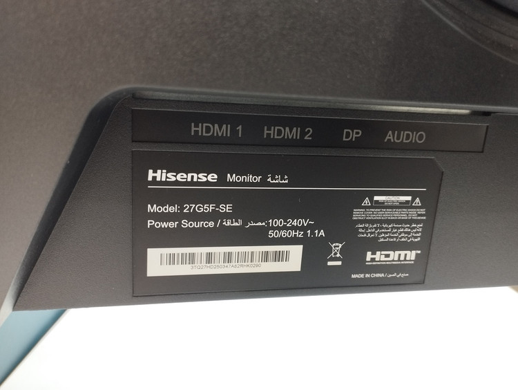مانیتور گیمینگ هایسنس 27 اینچ Hisense 27G5F-SE