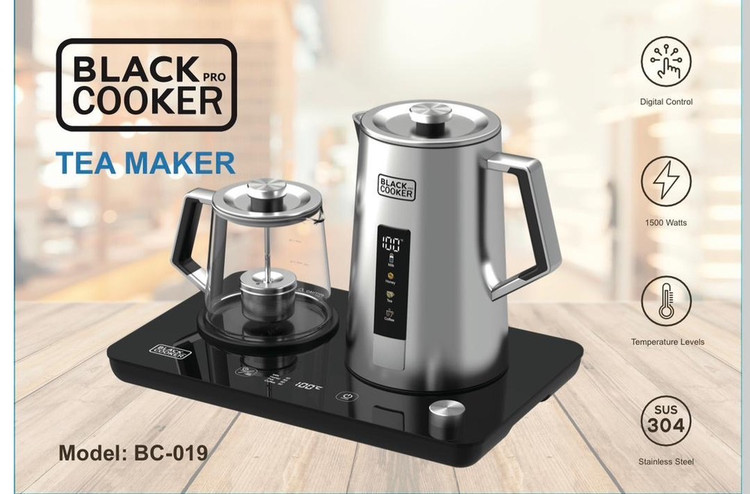 چای ساز بلک کوکر مدل BC-019S توان 1800 وات ظرفیت 2 لیتر