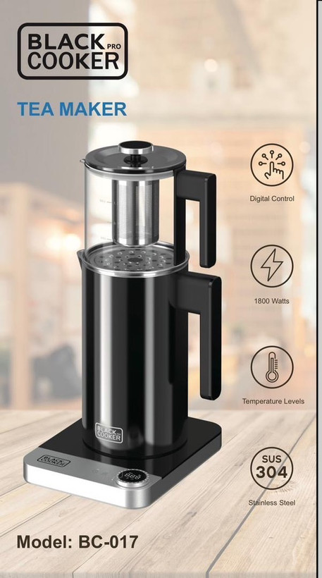 چای ساز بلک کوکر مدل BC-017S توان 1500 وات ظرفیت 2 لیتر